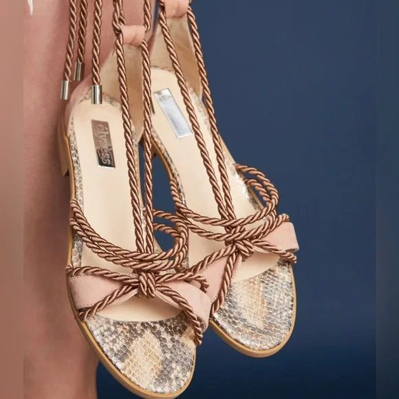Elysess Strappy Rope Gladiator Sandals from Anthropologie - Picture 1 of 15